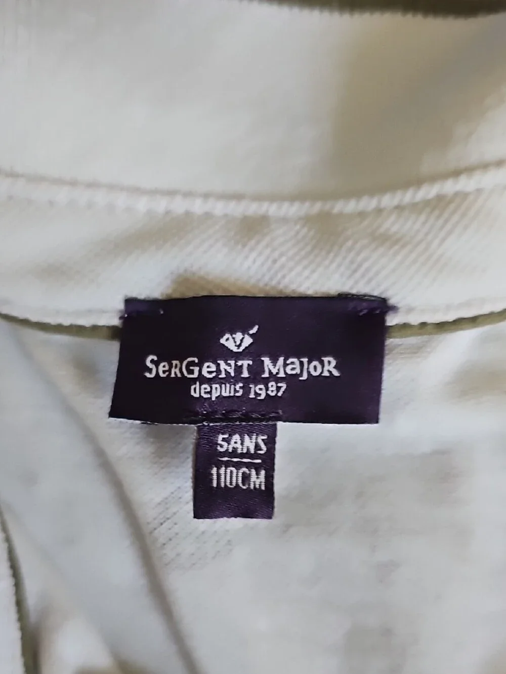 Sergent Major Toddler Polo Shirt & Olive Green Shorts Set, 5ans.